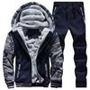 Men 'S Tracksuit Winter Suit Warm Velvet Sweatshirt Brand Clothing Men Set Two -Piece Set