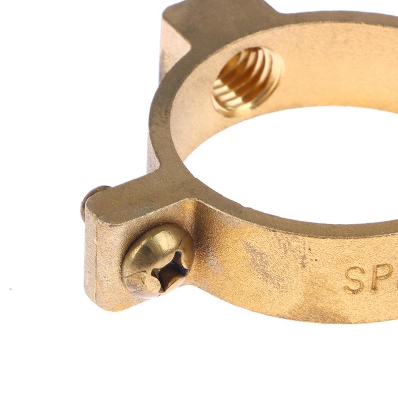 Fit 15 22 28 35 40Mm Od Tube Brass M10 Pipe Clamp Bracket Support Hanger Fixed