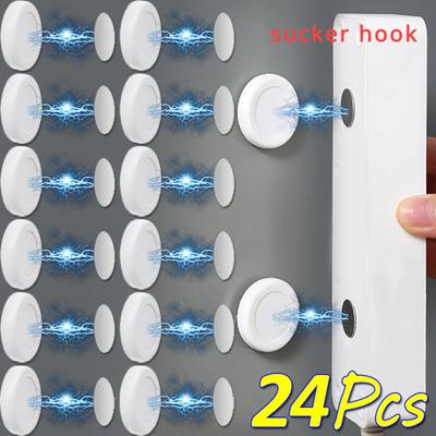 4/24 Stück Magnethaken Iman Stark Schlüsselhalter Magnetische Wand Garten Hängeaufhänger Anti-Verloren Fernbedienung Kühlschrank Aufbewahrung