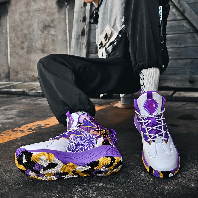 2025 Basketball Shoes Men's New Autumn and Winter Leather Wear-resistant Non-slip High-top Owen Youth Children's Men's and Women's Sports Shoes