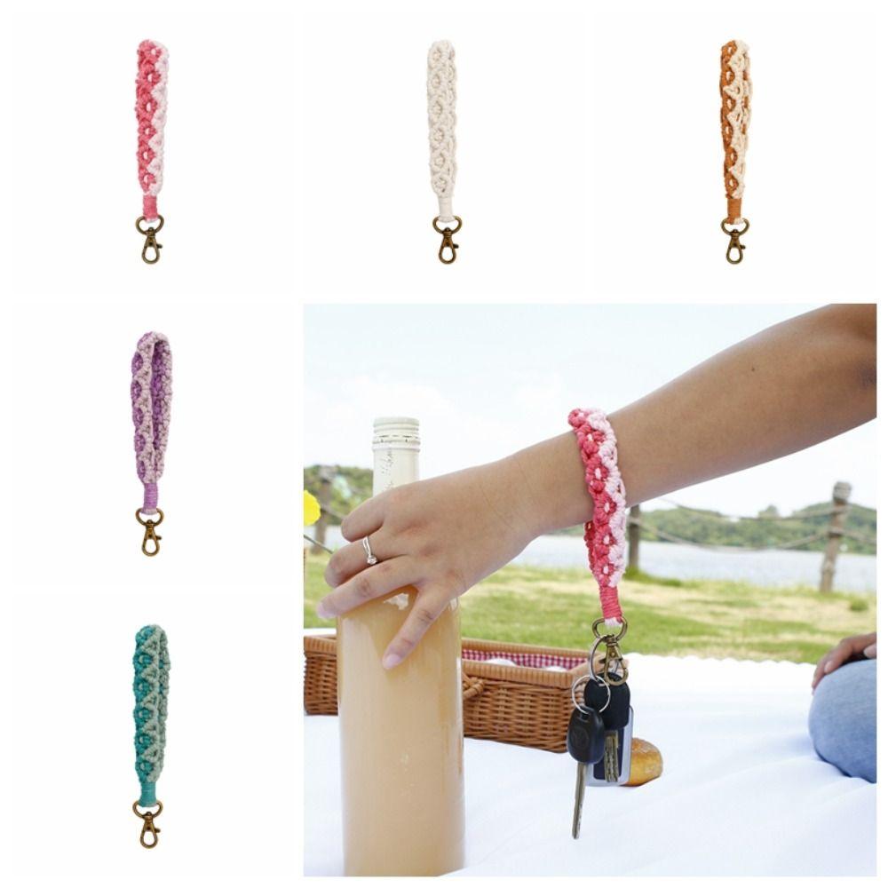 

Анти-потерянный браслет ручной работы, брелок для ключей, брелок ручной работы в стиле макраме, детские игрушки