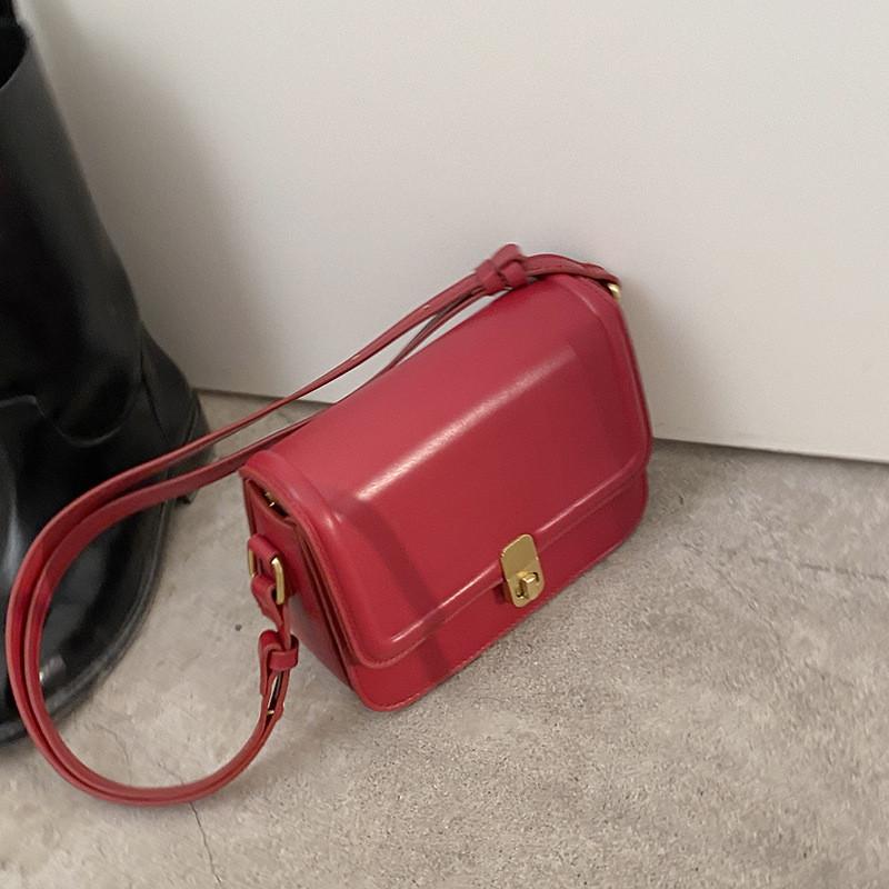 Ielgy Retro Underarm Bag Niche Texture All-Match Cross-Body Small Square Bag