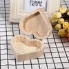 New Lovely Wooden Heart Shaped Jewelry Storage Box Packaging Carrying Case Craft Decoration Hot