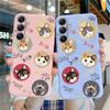 Custodia Morbida in Silicone con Motivo Gatto Per Samsung M35 A55 A35 Xiaomi Redmi Note 13 Poco C65 iPhone 15 Huawei Honor Realme Cover Protettiva Antiurto per Fotocamera