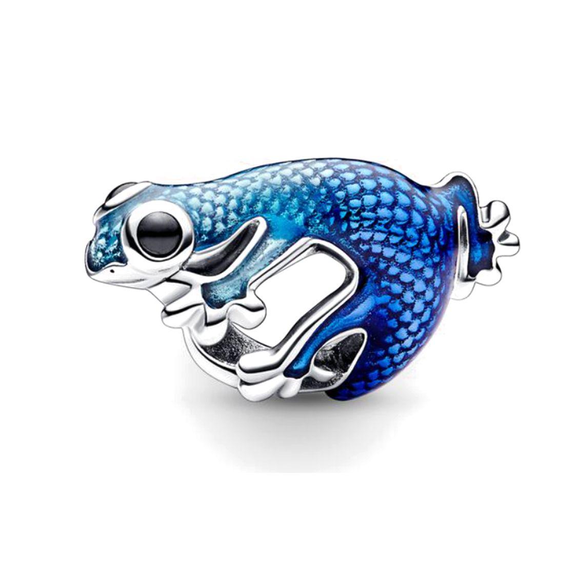 Pandora Metal Gecko Pendant Women pendant Blue Silver 792701C01 Blue