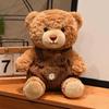 Cross-Border Teddy Bear Plush Overalls - Cute Little Bear Hug Pillow for Kids' Birthdays