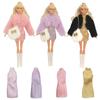 Elegant Party Clothes Fashion Fur Jacket New Plush Coat  11.5" Doll/1/6 BJD Dolls