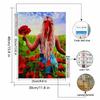 New Arrival 5D DIY Full Circle Diamond Painting "Girl Taking Photo" Embroidery Cross Stitch Home Decor Gift