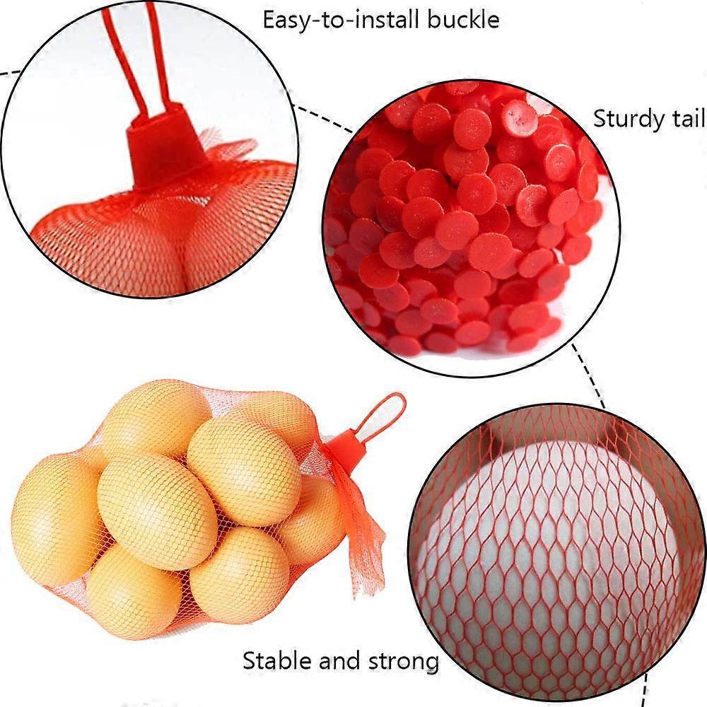 Reusable Net Bag, 200 Pieces Nylon Mesh Vegetable Net Bag, Fruit and Vegetable Packaging Net, for Egg Net Bag, Fruit Net Bag
