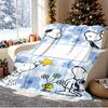 Snoopy Pattern Blanket for Home Decoration, Bed, Sofa, Car Travel, Camping, Suitable for All Seasons, Birthday Christmas Gift