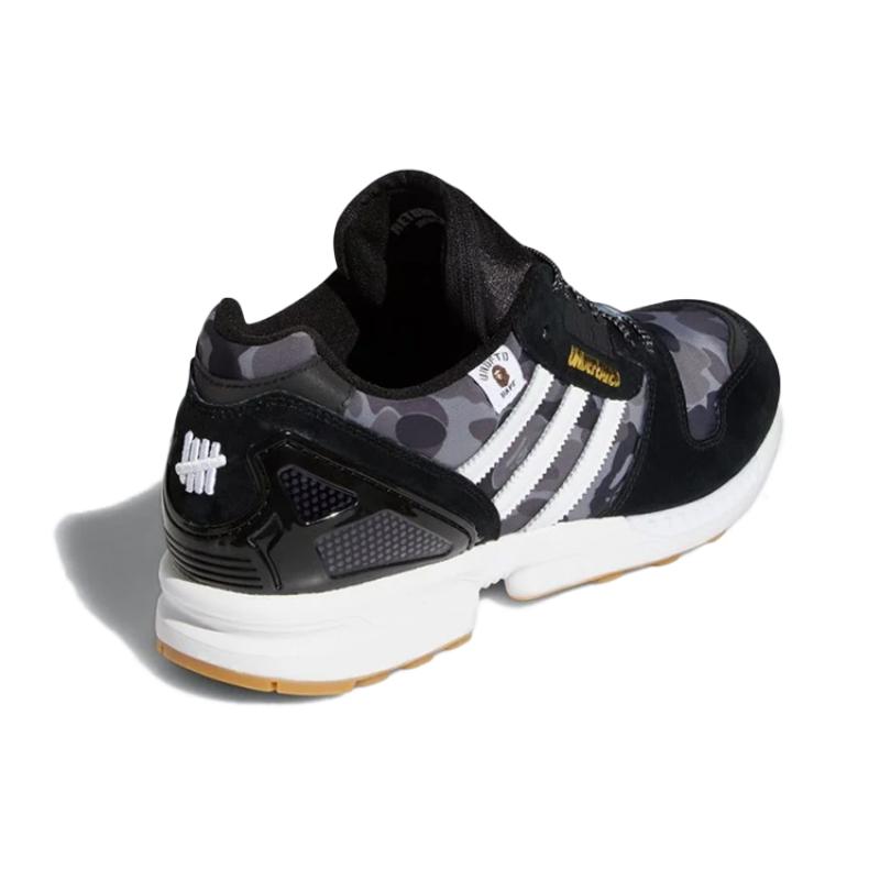 Adidas Bape X Undefeated X Adidas Zx 8000 'A ZX Series Black Camo' Sneakers FY8852