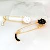 Kawaii Wiggling Tail Kitten Brooch Enamel Lapel Pin