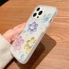 Etui na telefony komórkowe iPhone 11 13 15 Pro Max 12 14 Pro Max Etui iPhone 16 15 Plus 13 Pro 12 Mroźna tekstura Malowane kwiaty z kreskówek