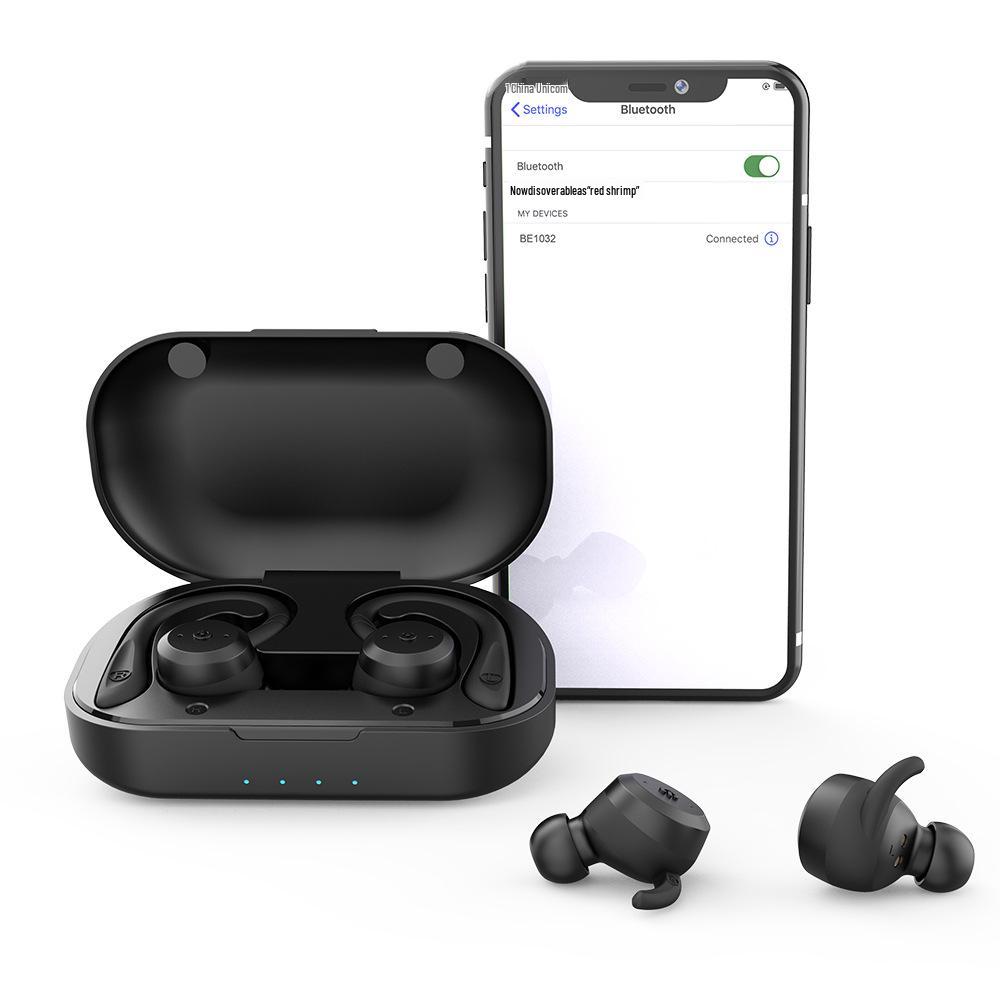 New IPX7 Waterproof Over-Ear Bluetooth 5.3 True Wireless Sports Earphones