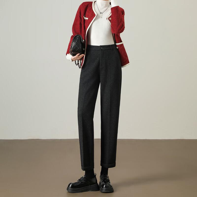 Kobel Women's Autumn/Winter Thickened Tapered Commuter Suit Trousers