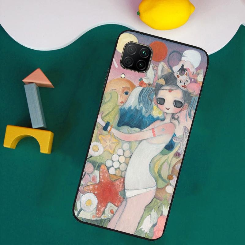 Cartoon Aesthetic Aya Takano For Huawei Nova 8i 3i 7i 11i 12i 9 10 SE Y73 Y90 Y70 Y72 Y61 Y91 P30 P40 Lite P60 Pro Case
