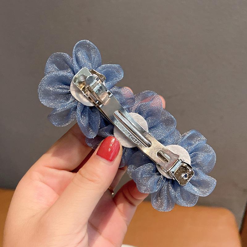 Women Flower Camellia Hairpins Barrettes Spring Hair Clip Bands Wedding Girls Ponytail Hair Accessories Hairstyling Hairgrip