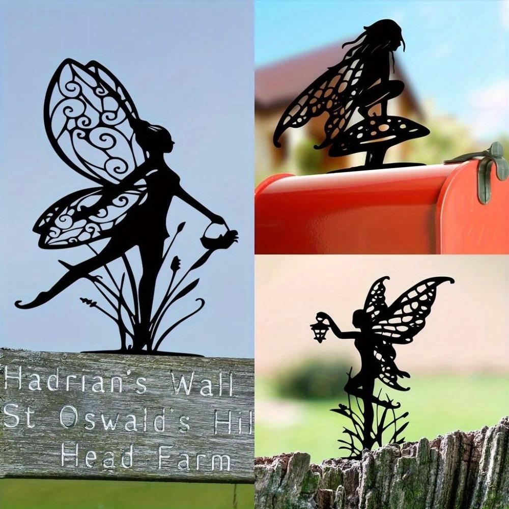 Metal Fairy Mailbox Topper Custom Garden Decorative Pediment Personalized Home