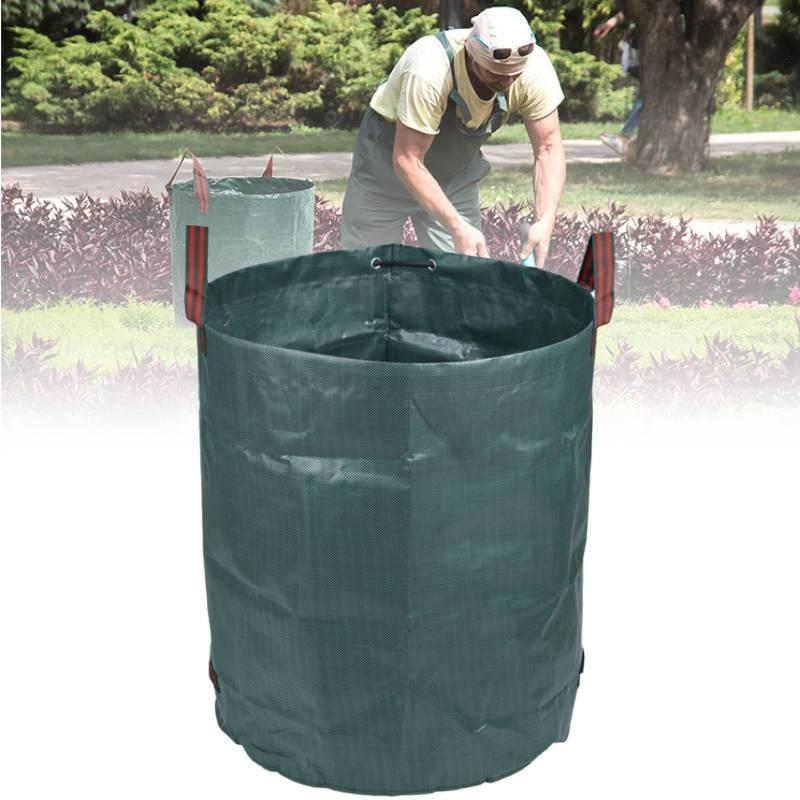 Durable Plastic Garden Waste Bag For Leaves And Branches High Capacity 60l To 500l