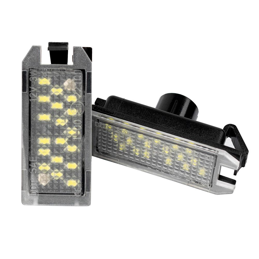 2PCS LED Car License Number Plate Light For Fiat 500 For Dodge For Viper For Jeep For Grand Cherokee For Jeep For Compass