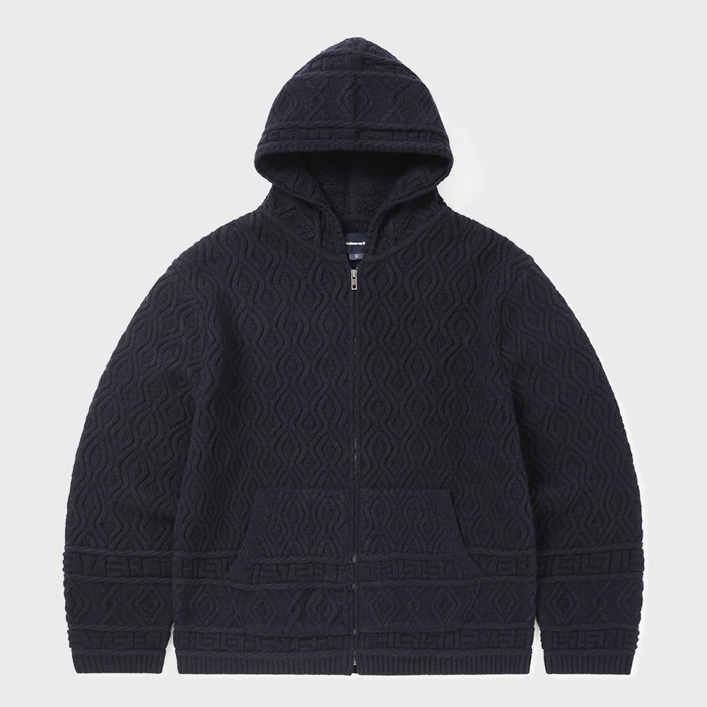 Этот Синий Худи на Молнии из Вязаного Трикотажа S