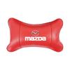 Car Headrest Neck Cushion Carbon Fiber Leather Pillow For Mazda 2 6 3 CX5 CX80 CX70 CX90 MX30 CX60 CX50 CX30 BT50 e-TPV CX3 CX8