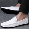 Fashion Mens Shoes High Quality 2025 Fashion New Loafers Comfort Leather Shoes White Men Autumn Casual Shoes Mocassin Plus Size 47