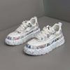 Ink Splashing Dad Shoes New Breathable Cloth Soft-soled Casual Board Shoes Bm