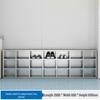 WEZHO Stainless Steel Employee Shoe Bench