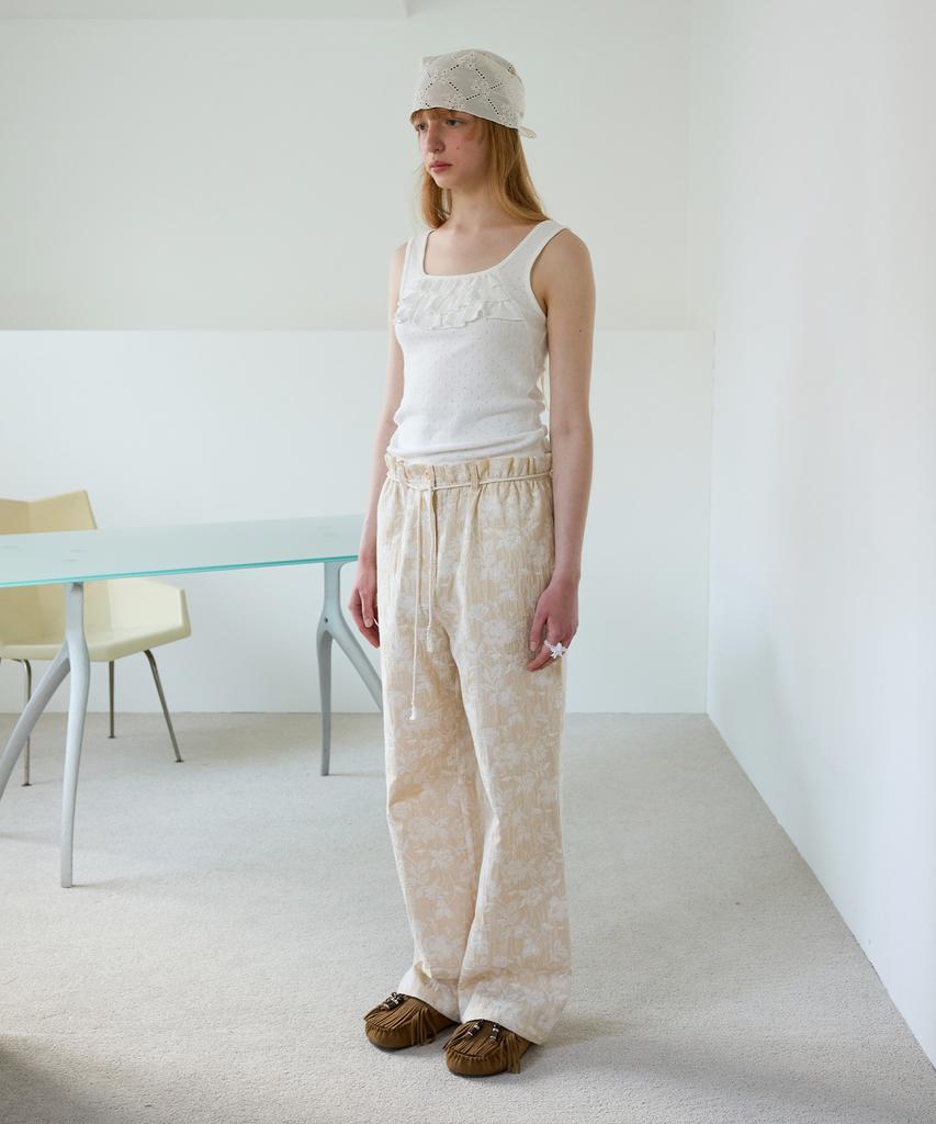 FUNFROMFUN Peppy Banding Pants, Beige