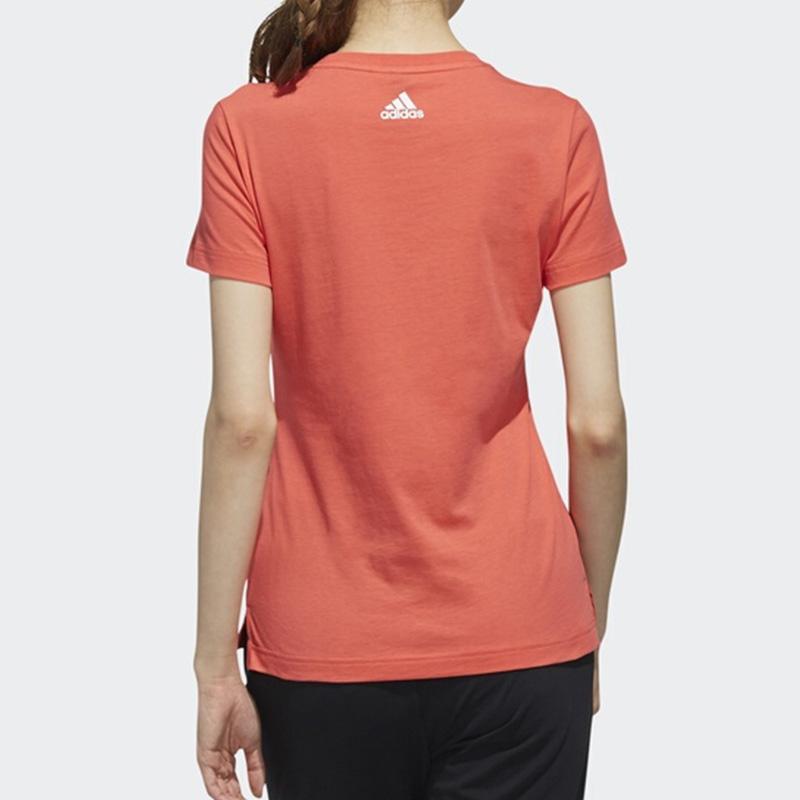 Adidas Kc Tee Bc Bj Logo Printed Breathable Short Sleeve T-Shirt Women Tops Orange FJ0152