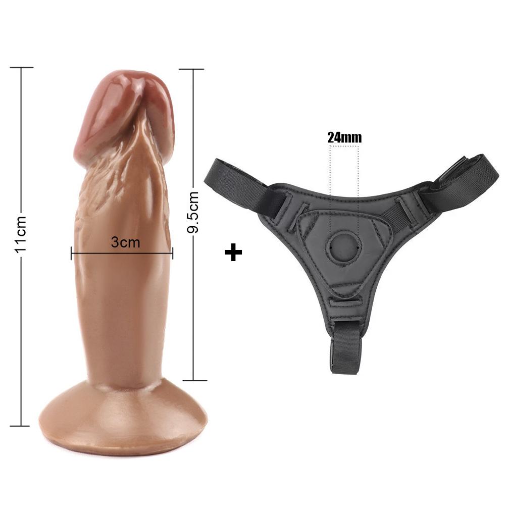Pantaloni in Pelle Nera Porta Dildo Giocattoli Erotici per Donne Uomini Lesbiche Intimo con Pene Indossabile Strap-on Giochi per Adulti