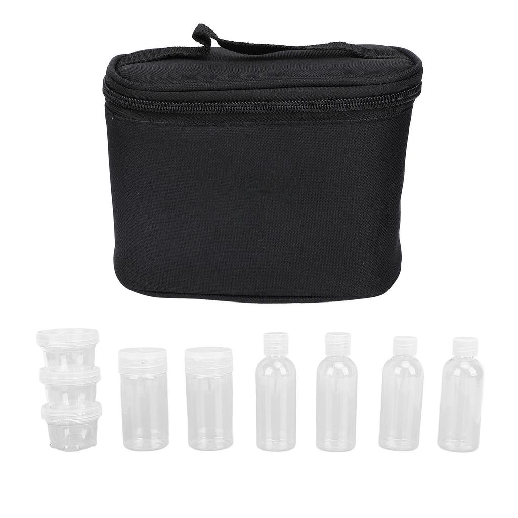 Dış Mekan Baharat Şişesi Seti Şeffaf Taşınabilir PET Baharat Kavanozu Kiti Çantalı Kamp Piknik Barbekü için