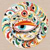 50 Original Non-Infringing Demon Eye Decorative Stickers for Skateboards and Luggage