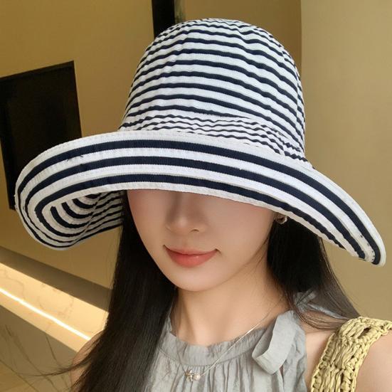 Women Brim Foldable Sun Hat UV Wide Packable Bucket Hat for