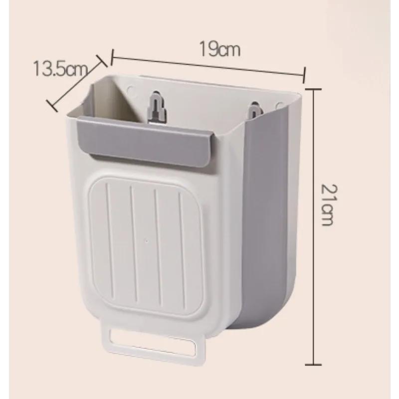 1pc Collapsible Hanging Bin - Space-Saving Cabinet