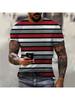 3D Printed Street Hip Hop Men Women Stripe Print T-Shirt Daily Casual Oversized Sportswear Gym Tops Ropa Hombre Summer Short Sleeve Tees