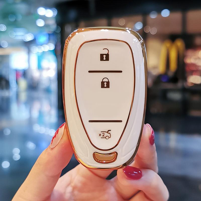 Car Key Case Cover For Chevrolet Cruze Spark Sonic Camaro Volt Bolt Trax Malibu Onix Equinox Orlando Blazer Traverse Shell Fob