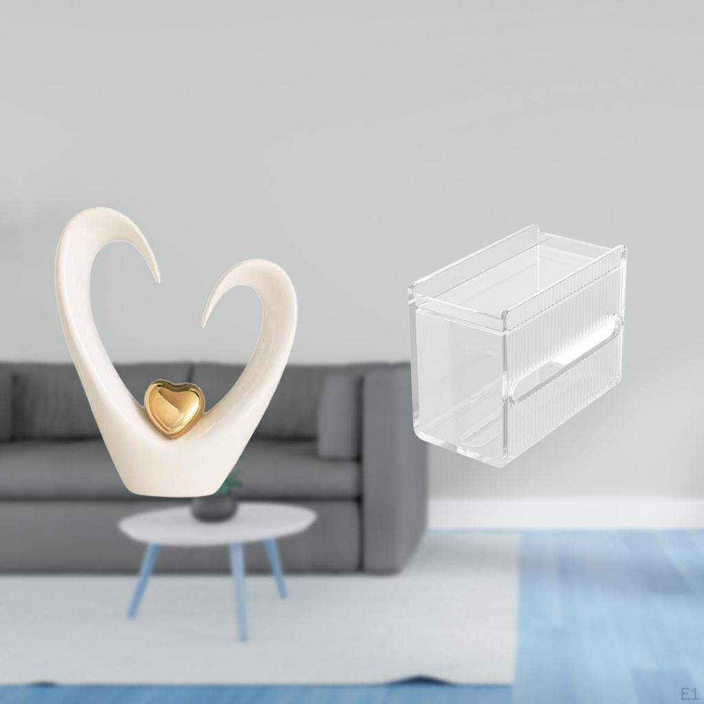 Heart Sculpture Desktop Ornament Collectible Minimalist Decorative Figurine Modern Acrylic Statue