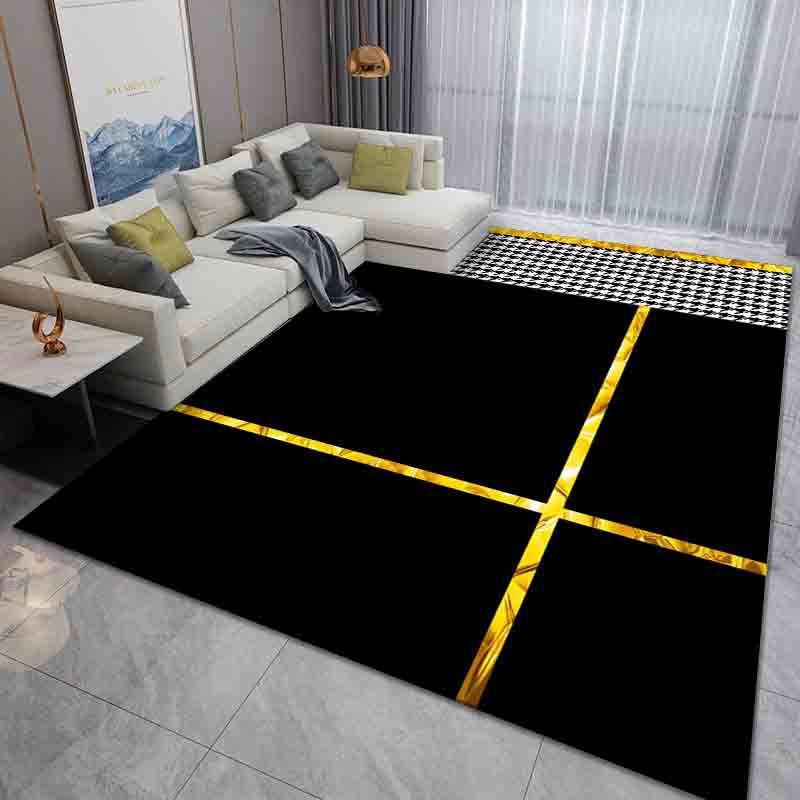 Light Luxury Printed Carpet for Home Living Room Coffee Table Bay Window Bedroom Japanese Style Carpet