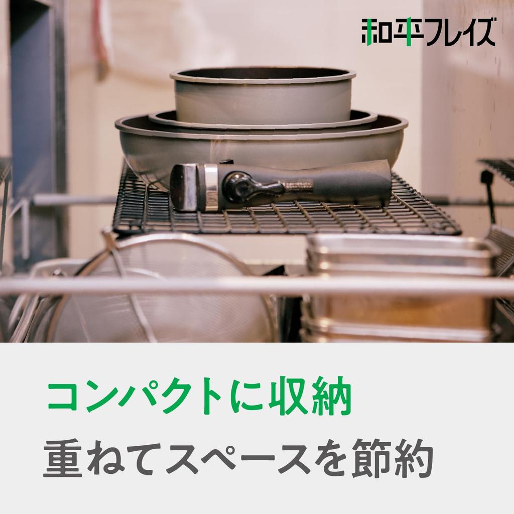 Wahei Freiz Egg Pan and Sandwich Pan Set with Detachable and Dishwasher (Single Item) Handle. Induction, Gas, Oven, Safe. PFOA-Free Non-stick Coating.
