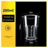 Zebian High-Temp Disposable Plastic Cups