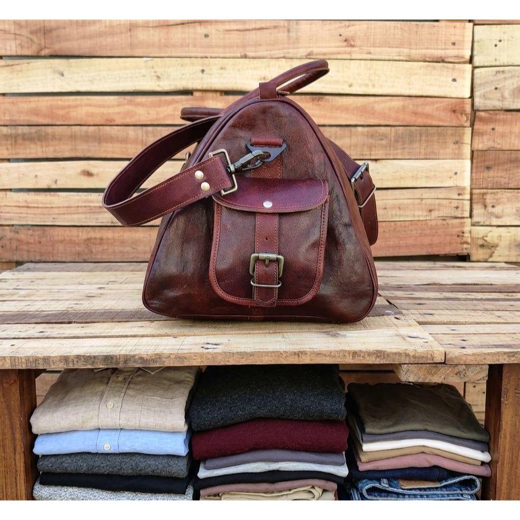 Skórzana torba marynarska, ręcznie robiona skórzana torba weekendowa, torba na siłownię, torba podróżna na wakacje, skórzana torba podróżna, torba nocna, skórzany pokrowiec