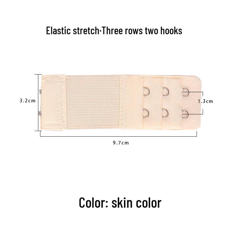 

Регулируемый эластичный удлинитель для бюстгальтера с тремя рядами крючков Bulk