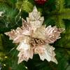 Artificial Fake Flower Colorful Christmas Tree Pendant Christmas Flowers  Navidad