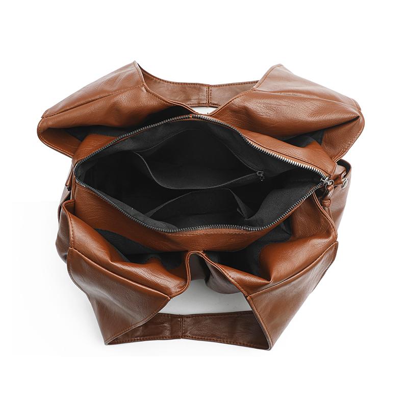 Mother Bag Large Capacity Shoulder Crossbody Bag Soft Leather Women's Tote Bag