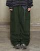 GLACK Gp172 Loose Cargo Herringbone Cotton Pants (Olive)