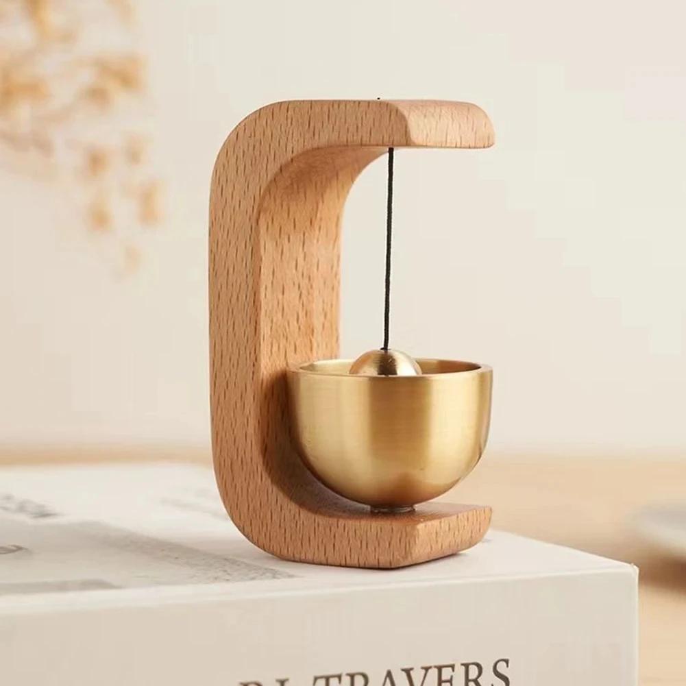 Magnetic Shopkeepers Bell Wood Doorbell Wind Chime For Refrigerator Room Porch Garden Backyard Restaurant Home Garden Windchime Quality