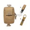 1000D Nylon Pouch with 2 Buckles Tactical Waist Fanny Pack For Outdoor Sports Hiking Backpack Phone Pocket Bag