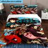 3PCS Anime Samurai Warrior's Journey 3pcs Bedding,Including 3PCS Duvet Cover And 2pcs Pillowcases Perfect for Christmas,Ideal for Bedroom, Dormitory